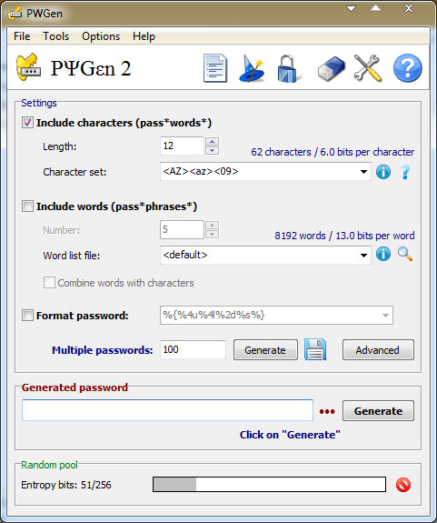  PWGen(ɹ) V2.5.2 ɫ