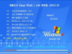 电脑公司 Ghost Win8.1 x64 纯净特别版  v2015.01