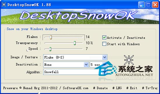 DesktopSnowOK 1.88 ɫѰ